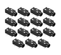 TA-VIGOR 3.5mm Audio Jack Connector PCB Mount 3 Pin Female Socket PJ-320 Replacement Audio PCB Connectors for Headphones Media Players and AV Equipment 15pcs
