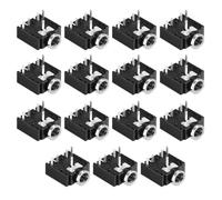 TA-VIGOR 3.5mm Audio Jack Connector PCB Mount 5 Pin Female Socket PJ-307 Replacement Audio PCB Connectors for Headphones Media Players and AV Equipment 15pcs