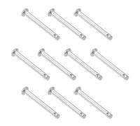 TA-VIGOR 3 x 25mm Clevis Pin Single Hole 304 Stainless Steel Flat Head 10pc