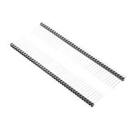 TA-VIGOR 30 Pcs 2.54mm Pitch 40 Pin Single Row Straight Male Pin Header 16mm Length PCB Connector Strip