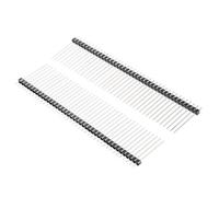 TA-VIGOR 30 Pcs 2.54mm Pitch 40 Pin Single Row Straight Male Pin Header 25mm Length PCB Connector Strip