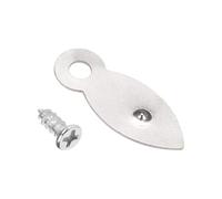 TA-VIGOR 30 Pcs Frame Turn Buttons with Screws, Metal Flat Picture Frame Clips and Backing Hardware for Hanging Pictures, Photos, Drawings and Posters, Silver Tone