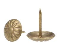 TA-VIGOR 30 Pcs Upholstery Tacks Pins, Upholstery Nails, Decorative Furniture Nails & Thumb Tacks for Sofa Chair Bed Antique Upholstery Studs - 11x13mm (Bronze)