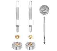 TA-VIGOR 30 Sets 12.5mm Metal Snap Fasteners Kit with 3 Setter Tools and Storage Box, Press Stud Buttons with Install Tools for Clothing, Leather, Bags, Hats, Jackets and DIY Sewing Craft