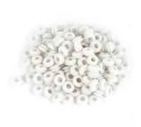 TA-VIGOR 300Pcs Rubber Grommets Cable Wire Protector, 5mm Conductor Wiring Blanking Gasket Ring Grommets, White Electrical Cable Hole Plugs Wire Gaskets for Protecting Wires, Cables and Plugs