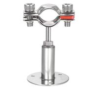 TA-VIGOR 304 Stainless Steel Adjustable Pipe Support Bracket, Wall and Ceiling Mount Pipe Clamp Holder for 19-22mm Tubes, Heavy Duty Tube Clamp with Mounting Parts