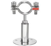 TA-VIGOR 304 Stainless Steel Adjustable Pipe Support Bracket, Wall and Ceiling Mount Pipe Clamp Holder for 32-34mm Tubes, Heavy Duty Tube Clamp with Mounting Parts