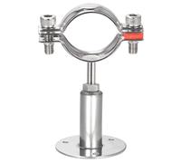 TA-VIGOR 304 Stainless Steel Adjustable Pipe Support Bracket, Wall and Ceiling Mount Pipe Clamp Holder for 38-40mm Tubes, Heavy Duty Tube Clamp with Mounting Parts