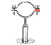 TA-VIGOR 304 Stainless Steel Adjustable Pipe Support Bracket, Wall and Ceiling Mount Pipe Clamp Holder for 48-51mm Tubes, Heavy Duty Tube Clamp with Mounting Parts