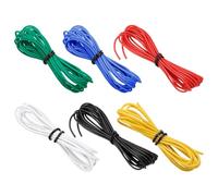 TA-VIGOR 30AWG Silicone Electrical Wire Kit, 6 Colours 1.5m/4.92ft Stranded Tinned Copper Hookup Wire Flexible Insulated Cable 600V 200°C for Car, Model, DIY, Appliances - 6pcs