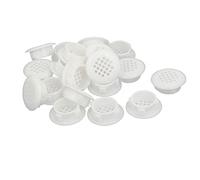 TA-VIGOR 30mm Plastic Round Mesh Hole Air Vent Louver Covers for Cupboards, Cabinet, Wardrobe 30Pcs