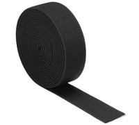 TA-VIGOR 30mm Twill Wide Elastic Band, 1.18 inch 4 Yard Double-Side Woven Elastic Bands Knit, Flat Polyester Elastic Spool Heavy Stretch Strap Knitting for Sewing Crafts Waistband, Black