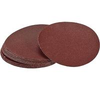 TA-VIGOR 30Pcs 125mm PSA Sanding Discs, 120 Grit 5 Inch No-Hole Hook and Loop Sanding Discs, Aluminum Oxide Sandpaper Self Stick Sanding Discs Pad for Sanding Wood, Paint, Plastic and Metal