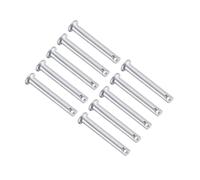 TA-VIGOR 30pcs 5 x 35mm Clevis Pins Single Hole, Zinc-Plated Steel Flat Head Link Hinge Pin Fastener for Mechanical Linkage, Ship Rigging, Fixed Parts