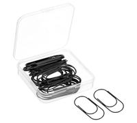 TA-VIGOR 30Pcs Large Paper Clip, 50mm Giant Paper Clips, Wide Rust-Proof Strong Durable Bulk Bookmarks with Box for Office Supplies Document Organization Binder Bookmarks Planner,