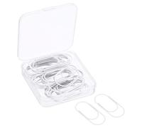TA-VIGOR 30Pcs Large Paper Clip, 50mm Giant Paper Clips, Wide Rust-Proof Strong Durable Bulk Bookmarks with Box for Office Supplies Document Organization Binder Bookmarks Planner,