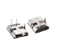 TA-VIGOR 30Pcs Micro USB Female Socket Connector, 2 Pin 90 Degree Jack Port Replacement Adapter for Phone Soldering USB Repair Replacement