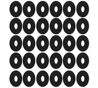 TA-VIGOR 30Pcs Rubber Flat Washers, 21mm OD, 8mm ID, 2mm Thickness, Heavy Duty Black Rubber Grommet Vibration Dampening Sealing Pads for Faucet, Pipe, Water Hose, Bolt Fasteners