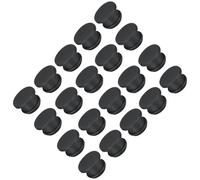 TA-VIGOR 30Pcs Silicone Snap in Locking Hole Plugs, 12mm Diameter Hole Stoppers, Rubber Panel Seal Cover Flush Type Panel Round for Kitchen Rubber Bulkheads Waterproof Sealing Plugs, Black