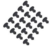 TA-VIGOR 30Pcs Silicone Snap in Locking Hole Plugs, 2.5mm Diameter Hole Stoppers, Rubber Panel Seal Cover Flush Type Panel Round for Kitchen Rubber Bulkheads Waterproof Sealing Plugs, Black