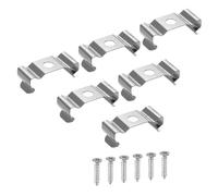 TA-VIGOR 30Pcs T5 Clips Bracket Hanger Fluorescent Tube Light Fixture Holder Clamps with Screws for LED Bulbs Ceiling Lamp to Prevent Sagging