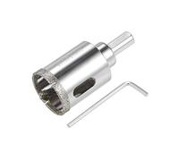 TA-VIGOR 32mm Diamond Drill Bit Glass Hole Saw Set, Hollow Core Drill Bit with Spotting Drill Bit, Tile Hole Cutter Set Core Drill Bits Center Pilot for Ceramics Porcelain Tile Bottles Pots Brick