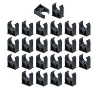 TA-VIGOR 32mm PVC Water Pipe Clamps Clips, 24pcs U-Shaped Tubing Hose Buckles for 32mm OD Tubing, TV Trays Hose Hanger Support Pex Tubing Hose Clamps Universal Single Pipe Clip