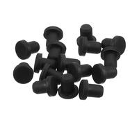 TA-VIGOR 32Pcs Silicone Hole Plug, Rubber Stoppers Sealing Hole Cover Caps, Waterproof Bungs for 5.5mm / 0.22" Holes Bottle Pipes, Black