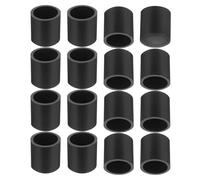 TA-VIGOR 36Pcs 10mm Chair Leg Caps Round PVC Chair Leg Floor Protectors, Non-Slip Black Chair Leg Covers and Chair Feet Protectors, Anti-Scratch Furniture Leg Protectors for Tables and Chairs