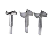 TA-VIGOR 38mm 40mm 42mm Forstner Drill Bits, Tungsten Carbide Wood Hole Saw Auger Opener for Woodworking Hinge Hole Drilling Boring Bit Cutter Gray 3in1 Set