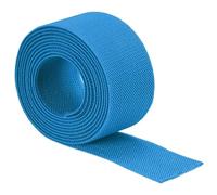 TA-VIGOR 38mm Twill Wide Elastic Band, 1.5 inch 2 Yard Double-Side Woven Elastic Bands Knit, Flat Polyester Elastic Spool Heavy Stretch Strap Knitting for Sewing Crafts Waistband, Lake Blue