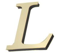 TA-VIGOR 3D Acrylic Alphabet Wall Stickers, Mirror Letter L Self-Adhesive for Wall Decor for Birthday Party Wedding Home Room Letter Sign Decoration, Light Gold