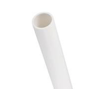 TA-VIGOR 3Pcs 21mm ID 25mm OD PVC Rigid Round Pipe, 0.5M Length Plastic Tube, High Impact Straight Duct Channel for DIY Decoration, Water Cooling System, Fish Tank, Decoration, Cable Sleeve, White