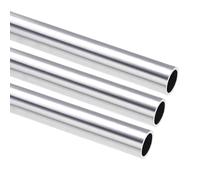 TA-VIGOR 3Pcs 6063 Aluminum Round Tube, 20mm OD 17mm ID 300mm Length Metal Seamless Straight Tubing Aluminum Pipe for Home Furnishing, Machinery, DIY Handicraft