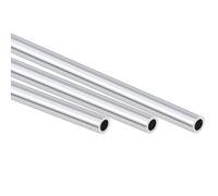 TA-VIGOR 3Pcs 6063 Aluminum Round Tube, 5mm OD 4mm ID 250mm Length Metal Seamless Straight Tubing Aluminum Pipe for Home Furnishing, Machinery, DIY Handicraft