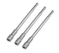 TA-VIGOR 3Pcs 8mm Magnetic Nut Setter Driver Drill Bit Set, 1/4 inch Hex Shank Quick Change, 150mm Length Metric Nut Driver Set for Woodworking, Machine Maintenance, Auto Repairing, Furnitures