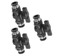 TA-VIGOR 3Pcs 8mm Pneumatic Ball Valve Push Fit Air Line BUC Connector