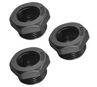 TA-VIGOR 3Pcs Threaded Bushings Nylon Connector Adaptor M20 Outer Thread to M16 Inner Thread, Waterproof Fitting Connector for Electrical and Industrial Use, Black