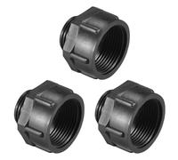 TA-VIGOR 3Pcs Threaded Bushings Nylon Connector Adaptor M20 Outer Thread to M25 Inner Thread, Waterproof Fitting Connector for Electrical and Industrial Use, Black