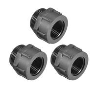 TA-VIGOR 3Pcs Threaded Bushings Nylon Connector Adaptor M25 Outer Thread to M20 Inner Thread, Waterproof Fitting Connector for Electrical and Industrial Use, Black