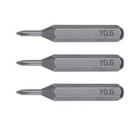 TA-VIGOR 3pcs Y0.6 Tri Wing Screwdriver Bits, Magnetic 3 Point Y-Shaped Screw Driver Bit S2 Steel 5/32" Hex Shank 28mm Precision Screwdriver Bits for Electric Screwdrivers