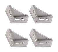 TA-VIGOR 4 Pcs Angle Corner Bracket Gusset 60mm x 60mm for 3030 Series Aluminium Extrusion Inside Corner Support, Silver
