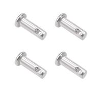 TA-VIGOR 4 x 12mm Clevis Pin Single Hole 304 Stainless Steel Flat Head 4pc