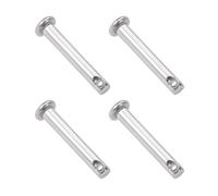 TA-VIGOR 4 x 25mm Clevis Pin Single Hole 304 Stainless Steel Flat Head 4pc