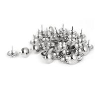 TA-VIGOR 40 Pack Decorative Upholstery Tacks - 19mm Nickel Nailhead Trim, Silver Upholstery Nails for Furniture, Chairs, Headboards & DIY Projects