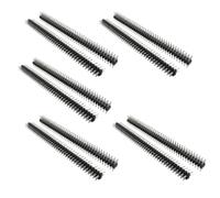 TA-VIGOR 40 Pin Double Row Straight Male Pin Headers, 2mm Pitch PCB Connector Headers, Solderable Header Pins for PCB Boards & Breadboard Projects, 10 Pack
