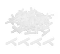 TA-VIGOR 400Pcs T Shaped Tile Spacers 3mm 1/8", Plastic Wall & Floor Tile Spacers for Ceramic Porcelain Mosaic Installation, Reusable Tiling Tools for Even Grout Lines, White