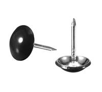 TA-VIGOR 40Pcs Decorative Upholstery Tacks for Furniture Sofa Chair Bed, 11mm x 17mm Bright Black Nailhead Trim for Upholstery Nails, DIY Crafts & Home Décorb