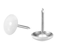 TA-VIGOR 40Pcs Decorative Upholstery Tacks for Furniture Sofa Chair Bed, 11mm x 17mm White Nailhead Trim for Upholstery Nails, DIY Crafts & Home Décorb
