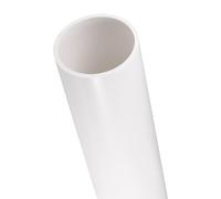 TA-VIGOR 45.2mm ID 50mm OD PVC Rigid Round Pipe, 0.35M Length Plastic Tube, High Impact Straight Duct Channel for DIY Decoration, Water Cooling System, Fish Tank, Decoration, Cable Sleeve, White